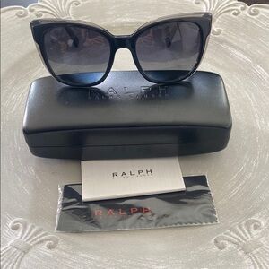 Ralph Lauren Black Sunglasses with Protective Case
